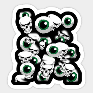 Skull with eyeys Sticker